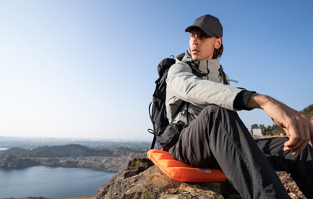 Inflatable Seat Cushion Flextail Zero Seat R02 70g Orange (3)