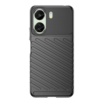 Xiaomi Redmi 13C 4G / 13C 5G / Poco 65 Thunder Series TPU Mobile Phone Cover Case, Black