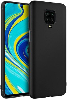 Xiaomi Redmi Note 9 Pro / 9s / Max Matte TPU Case Cover Shell, Black