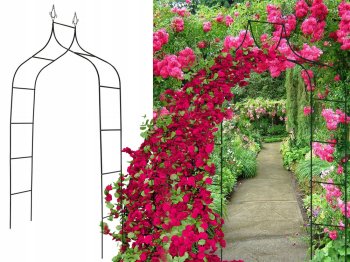 Garden Pergola Flower Support for Climbing Plants Roses Arch