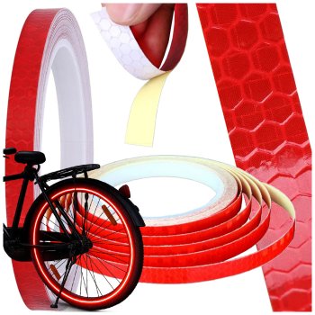 Reflective Safety Tape 8m Self-Adhesive Roll for Bikes, Cars, and Motorcycles