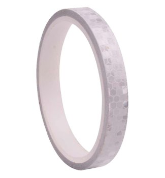 Reflective tape for bicycle, 1 cm x 8 m, silver