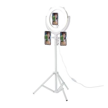 Remax Vlogging Ring Photo Video Light Lamp 26cm with Tripod Mount 1.9m and 3 Phone Slots