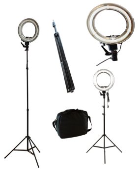 Photo Video Ring Lamp Kit with Tripod Bag and Difuser