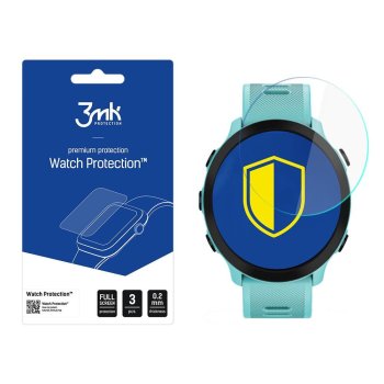 Garmin Forerunner 55 3MK Hybrid Flexible Glass Tempered Watch Screen Protector, 3 pcs.