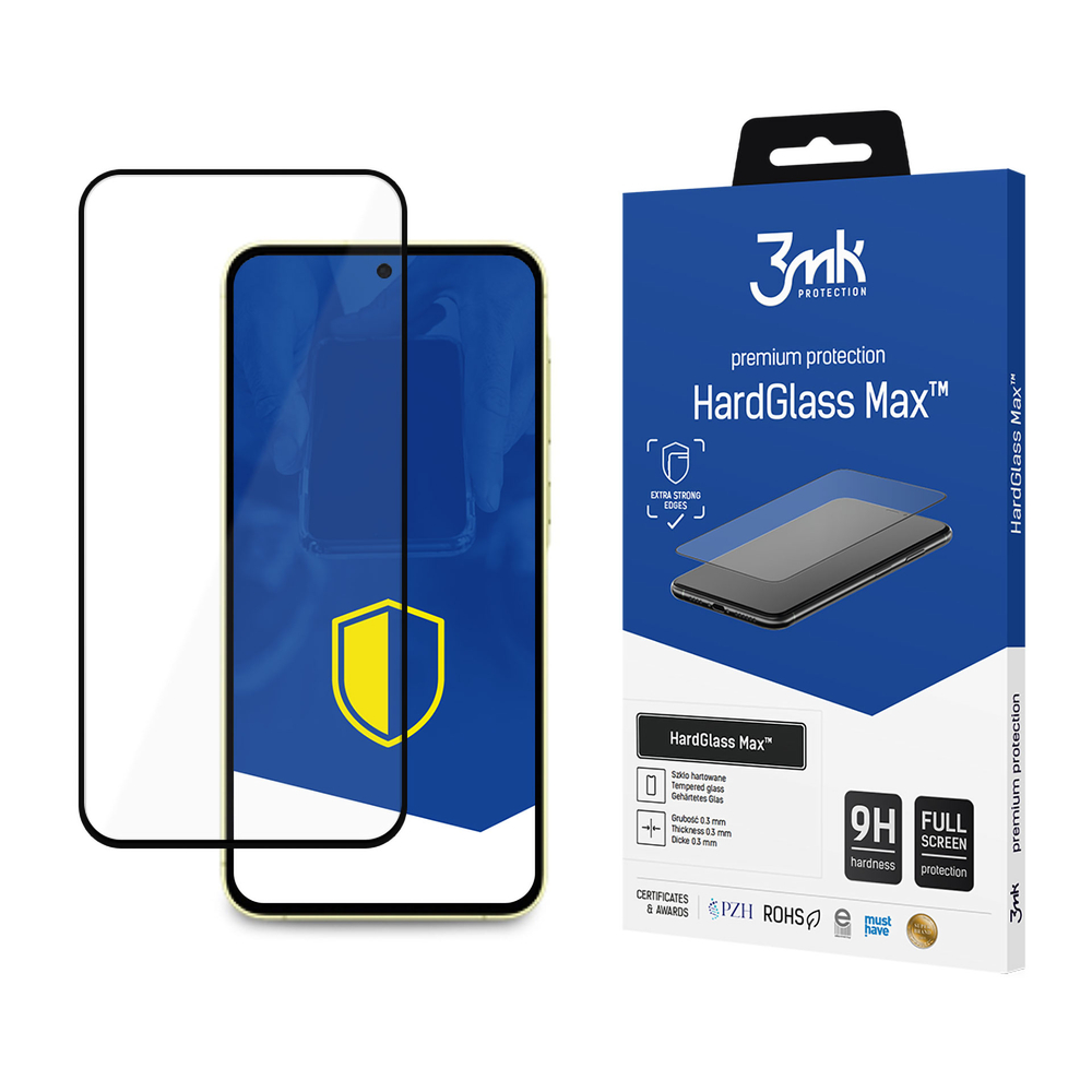 Samsung Galaxy A35 ( SM-A356E/DS ) / A55 ( SM-A556B/DS ) 3MK HardGlass Max 5D Tempered Glass Screen Protector
