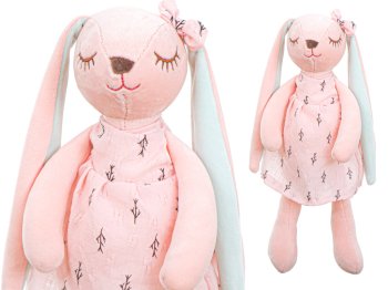 Kids Baby Soft Plush Toy, 35 cm, Pink Rabbit