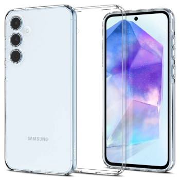 Samsung Galaxy A55 ( SM-A556B/DS ) Spigen Liquid Crystal TPU Case Cover, Transparent