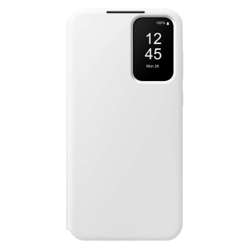 Samsung Galaxy A55 ( SM-A556B/DS ) Smart Clear View Cover with Display, White (EF-ZA556CWEGWW)
