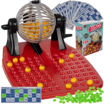 Kruzzel 25006 Bingo Game Set with Lottery Machine for Family Fun