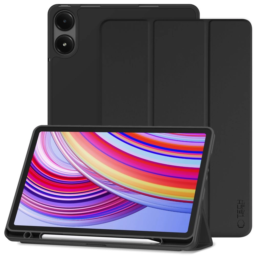 Xiaomi Redmi Pad Pro 12.1'' Trifold Tech-Protect SC Pen Protective Cover Case, Black