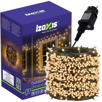 Outdoor LED Christmas String Lights 500 LED 35m Izoxis 24898, Warm White