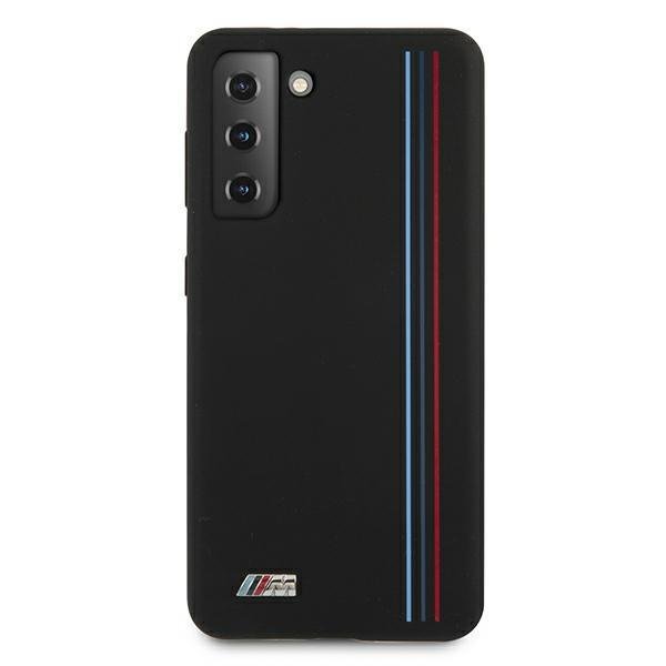 BMW Samsung Galaxy S21+ Case Silicone Stripes M Collection, Black (1)