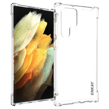 Samsung Galaxy S22 Ultra 5G (SM-S908) ENKAY Shock-absorbing Transparent Cover Case
