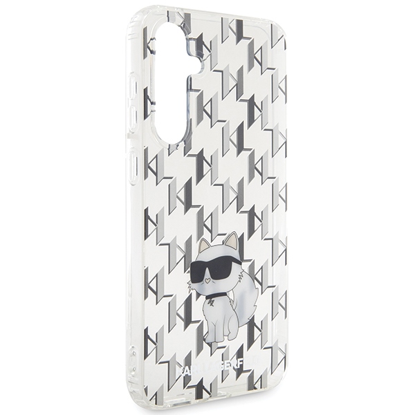 Samsung Galaxy S23 FE (SM-S711B/DS) Karl Lagerfeld Monogram Choupette Case Cover, Transparent (2)