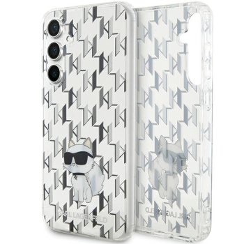 Samsung Galaxy S23 FE (SM-S711B/DS) Karl Lagerfeld Monogram Choupette Case Cover, Transparent