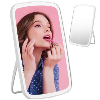 USB Charging LED Light Makeup Mirror Table Desk Cosmetic Vanity Mirror