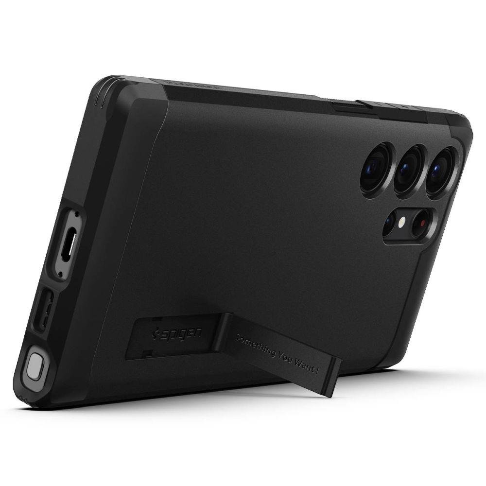 Samsung Galaxy S23 Ultra (SM-S918) Spigen Tough Armor Case Cover, Black (2)