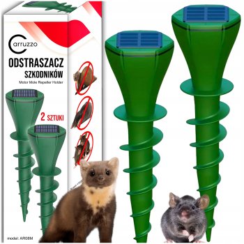 Solar Screw-in Mole Repeller, Set of 2pcs