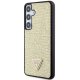 Samsung Galaxy S24+ Plus (SM-S926) Guess Rhinestone Triangle Case Cover, Gold