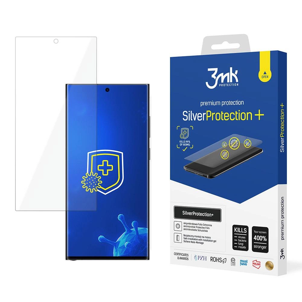 Samsung Galaxy S24 Ultra (SM-S928) 3MK Silver Protect+ Antibacterial Screen Protector
