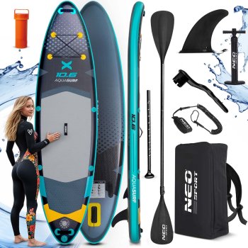 Aquasurf Inflatable SUP Board Kit 320 x 84 x 15 cm Neo-Sport 170207