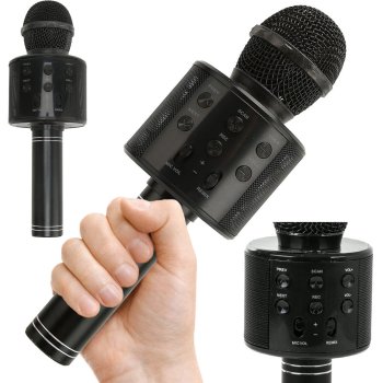 Wireless Bluetooth Karaoke Microphone with Speaker & Voice Changer