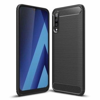 Samsung Galaxy A50 2019 (SM-A505F) Carbon Fiber TPU Case - Black