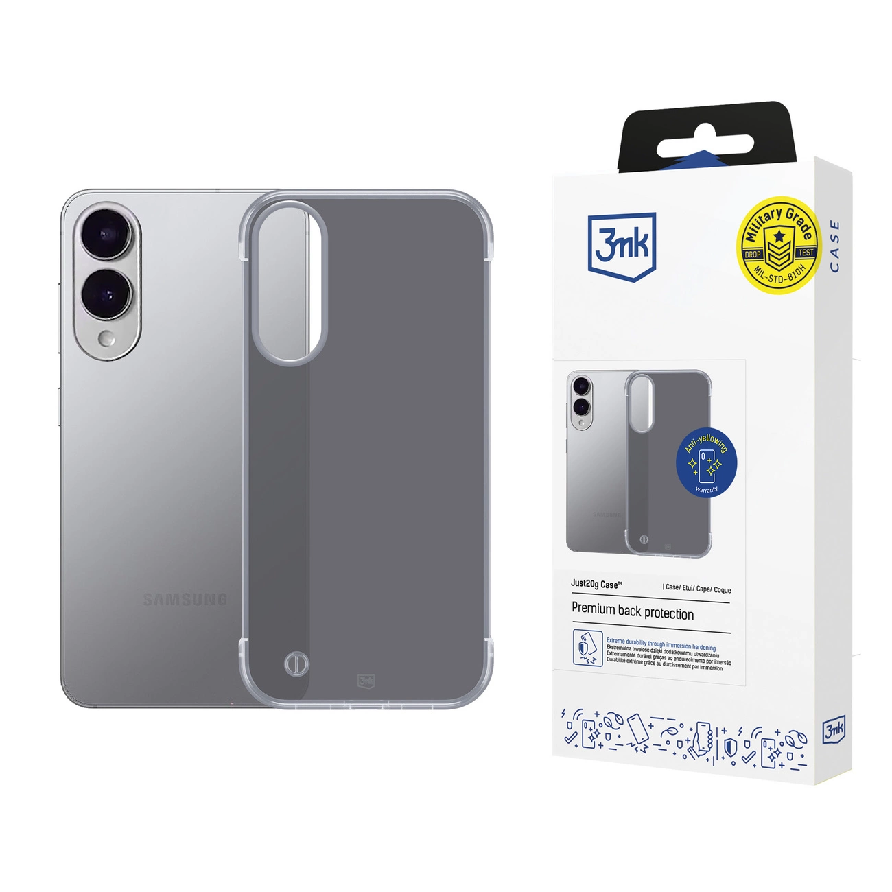 3mk Just20g Matt Phone Case Cover Samsung Galaxy S25 Edge - Matte Black