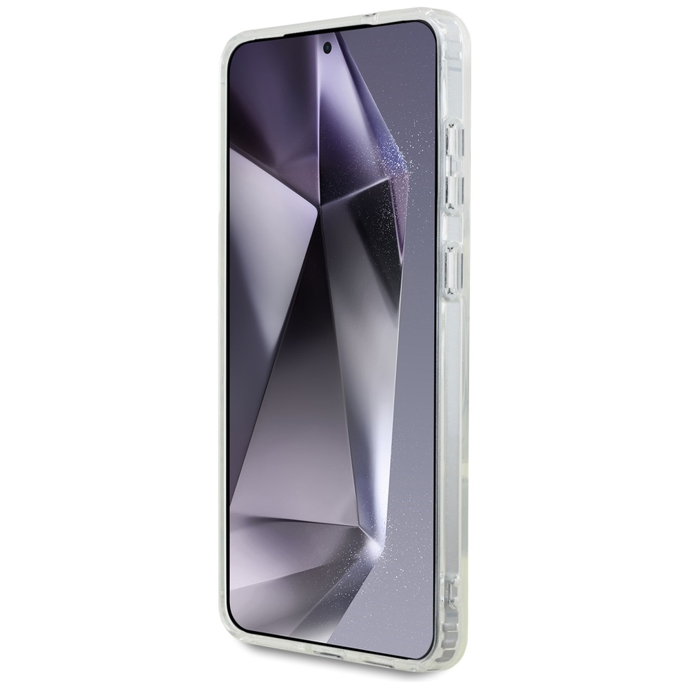 Karl Lagerfeld Button Choupette Head Printed Logo MagSafe Phone Case Cover Samsung Galaxy S25 Edge - White (3)