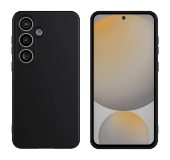 Samsung Galaxy S25+ Plus ( SM-S936 ) Matt Silicone Color Case Cover, Black