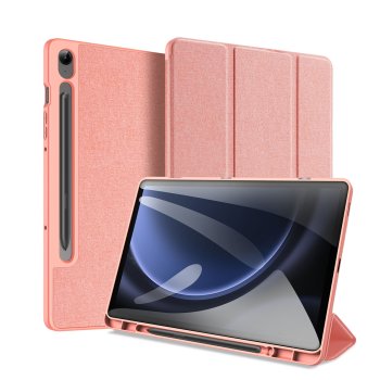 Samsung Galaxy Tab S9 FE+ Plus 12.4'' (SM-X610 / X616B) DUX DUCIS Domo Tri-fold Tablet Case Cover, Pink