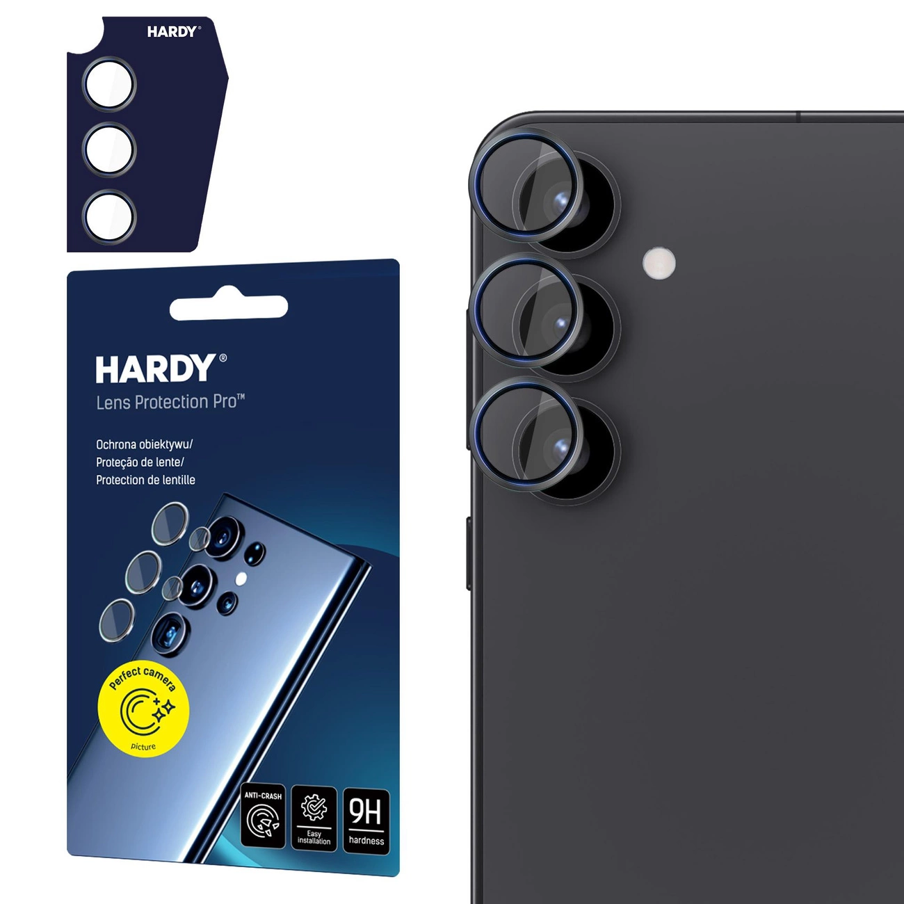 3mk HARDY Lens Protection Pro Samsung Galaxy S25 - Black