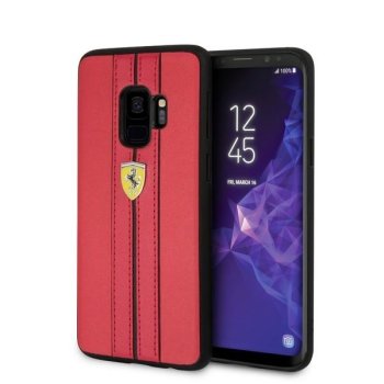 Samsung Galaxy S9 G960 Ferrari Urban Hard Case Cover, Red (Fesurhcs9reb)