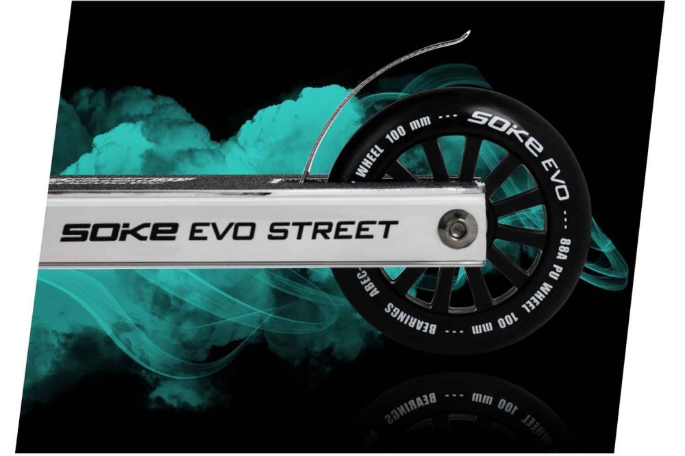 SOKE EVO Pro Stunt Scooter for Street Riding, Silver (1)