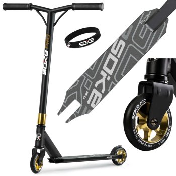 SOKE PRO Stunt Scooter for Freestyle and Tricks, gold
