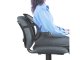 Ergonomic Lumbar Support Cushion with Massage for Chair, Black