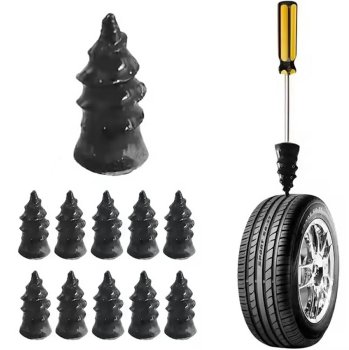 Tire repair kit x10 size s - 5.3mm x 11.7mm