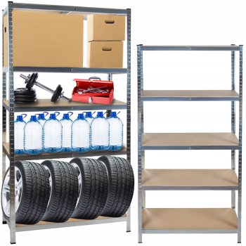 Malatec 23766 Warehouse Storage Shelf Rack, 220x100x45cm