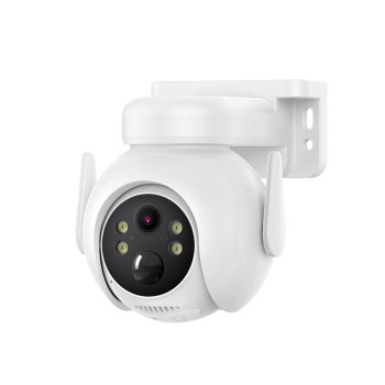 Solar Powered Security Camera XO CR10 Wireless Outdoor 2K with 7800mAh Battery, white