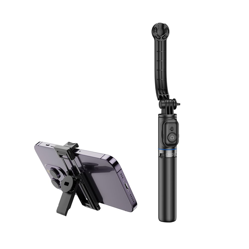 Selfie Stick Tripod with Bluetooth Remote XO SS13, 106cm, black (2)