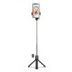 Selfie stick WRY1S telescopic tripod 0.7m phone - black