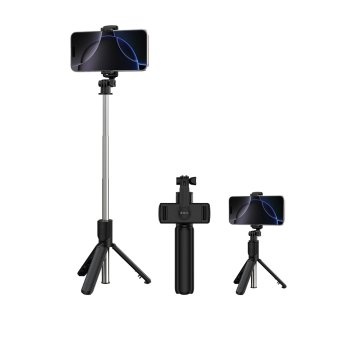 Selfie Stick Tripod with Bluetooth Remote Devia ES083, black
