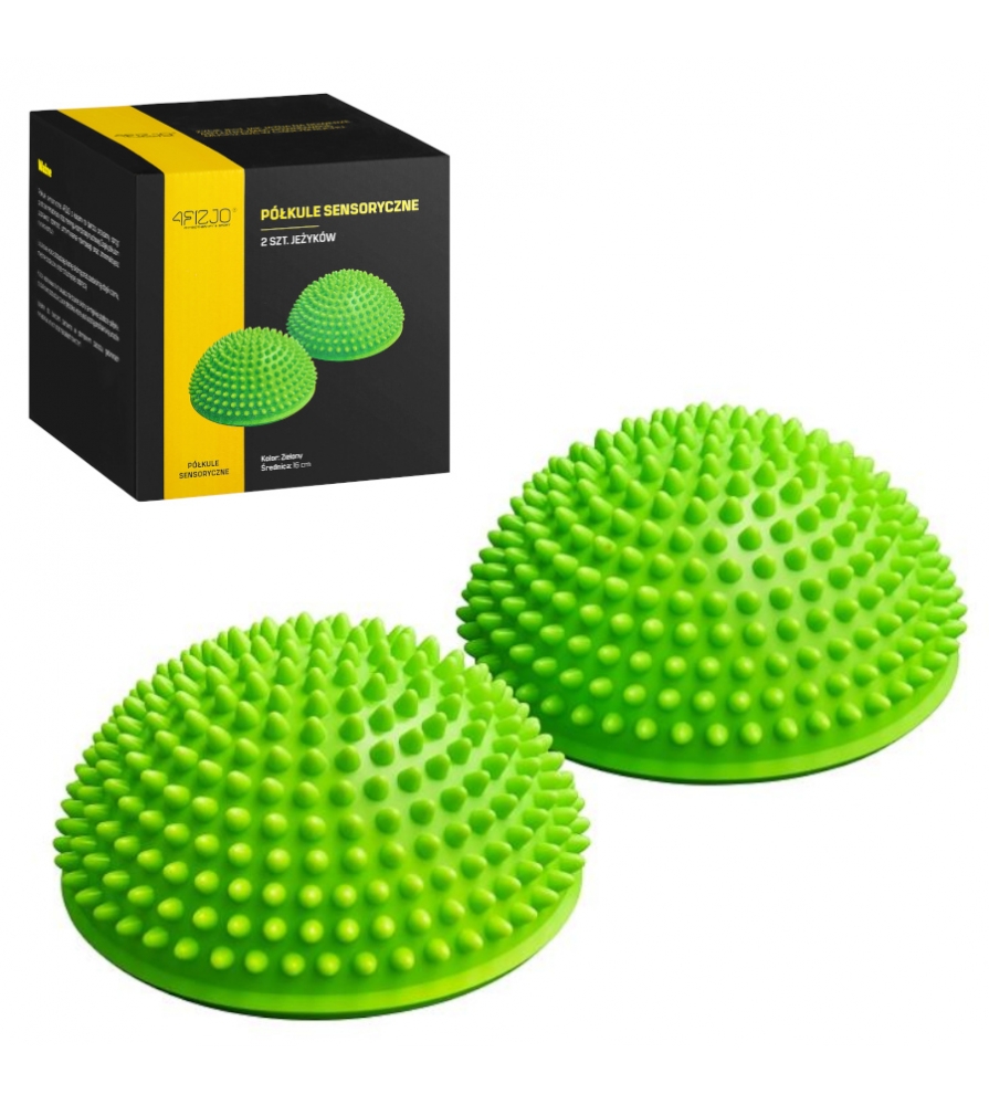 Sensory hemisphere with spikes foot massage 2pcs 16cm | Sensory hemisphere with spikes foot massage Green (3)
