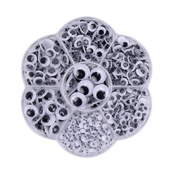 Self-Adhesive Googly Eyes 500 Pcs Wiggle Eyes for Crafts DIY