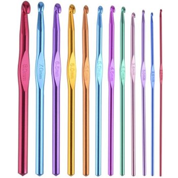 Ergonomic Crochet Hook Set 12 pcs with Case