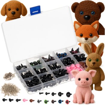 Safety Eyes and Noses for Crafts Maaleo 25761, 560-Piece Set