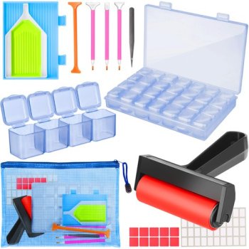 Diamond Painting Accessories Tool Kit with Roller and Organizer