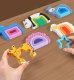 Educational Montessori Wooden Shapes Matching Puzzle, Animals