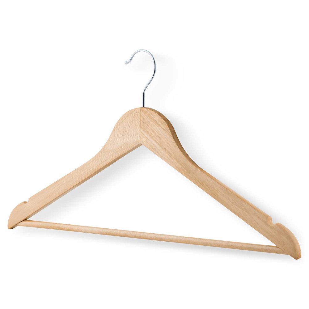 Wooden Clothes Hanger, 30 pcs, Massido MS-858 (0)